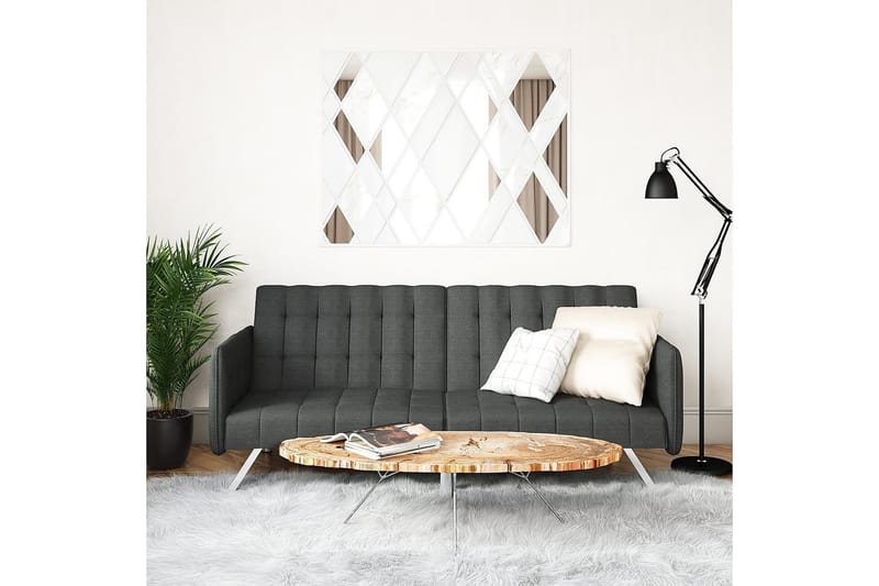 Futon Emily Pellavanharmaa - Dorel Home - Huonekalut - Sohva - Vuodesohva - Futon - Futon sohva