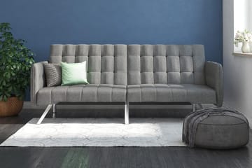 Futon Emily Pellavanharmaa - Dorel Home - Huonekalut - Sohva - Vuodesohva - Futon - Futon sohva