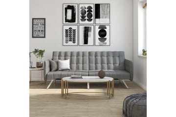 Futon Emily Pellavanharmaa - Dorel Home - Huonekalut - Sohva - Vuodesohva - Futon - Futon sohva