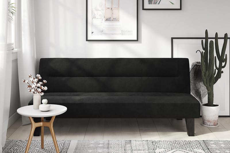 Futon Kebo Musta - Dorel Home - Huonekalut - Sohva - Vuodesohva - Futon - Futon sohva