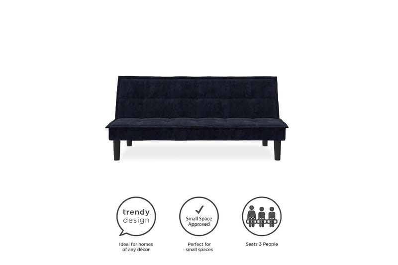 Futon Otis Sininen - Dorel Home - Huonekalut - Sohva - Vuodesohva - Futon - Futon sohva