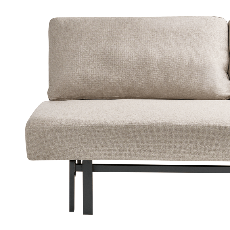 Vuodesohva Roykka - Beige - Huonekalut - Sohva - Vuodesohva - 3 istuttava vuodesohva