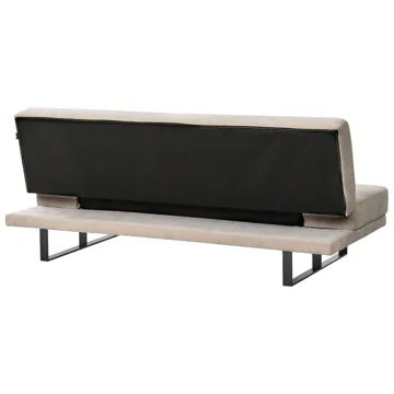 Vuodesohva York Chenille - Vaalea beige - Huonekalut - Sohva - Vuodesohva - 2 istuttava vuodesohva