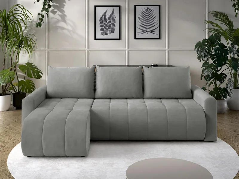 Fynrican 3-istuttava vuodesohva divaanilla - harmaa - Huonekalut - Sohva - Vuodesohva