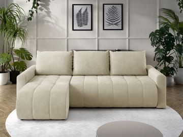 Fynrican 3-istuttava vuodesohva divaanilla - Polo 872 (beige) - Huonekalut - Sohva - Vuodesohva