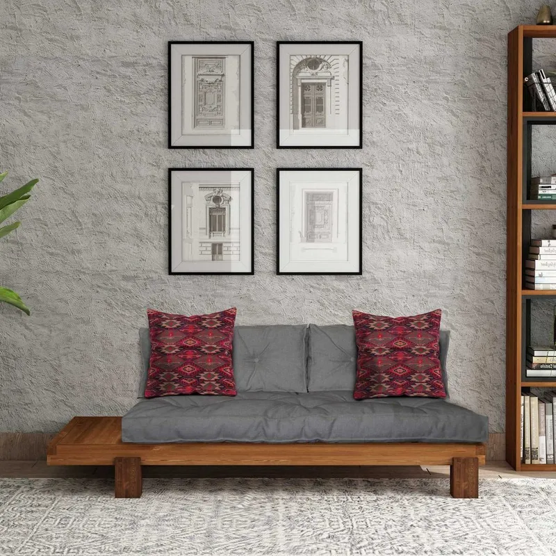 Fynros 2-istuttava Vuodesohva - Harmaa/Luonnonväri - Huonekalut - Sohva - Vuodesohva