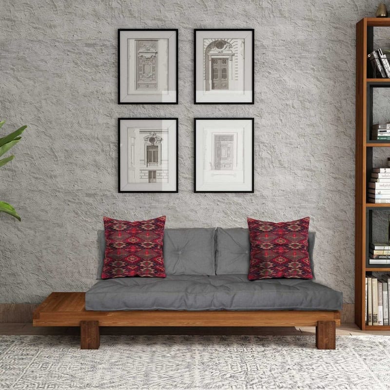 Fynros 2-istuttava Vuodesohva - Harmaa/Luonnonväri - Huonekalut - Sohva - Vuodesohva