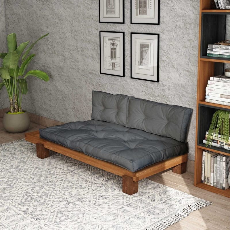 Fynros 2-istuttava Vuodesohva - Harmaa/Luonnonväri - Huonekalut - Sohva - Vuodesohva