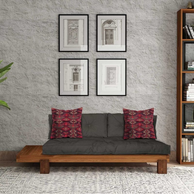 Fynros 2-istuttava Vuodesohva - Luonnonväri/Antrasiitti - Huonekalut - Sohva - Vuodesohva