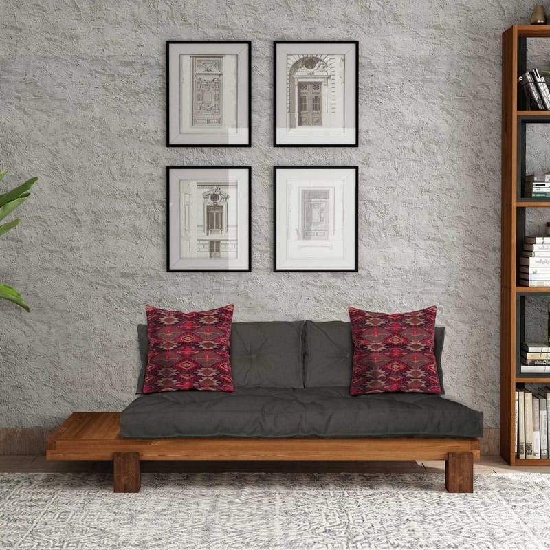 Fynros 2-istuttava Vuodesohva - Luonnonväri/Antrasiitti - Huonekalut - Sohva - Vuodesohva