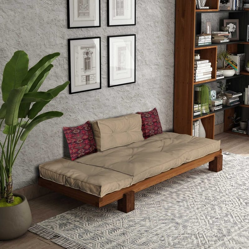 Fynros 2-istuttava Vuodesohva - Luonnonväri/Vaaleanruskea - Huonekalut - Sohva - Vuodesohva