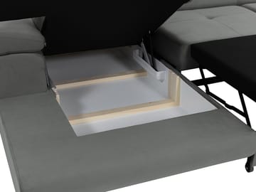 Gabina 3-istuttava vuodesohva divaanilla - beige - Huonekalut - Sohva - Vuodesohva
