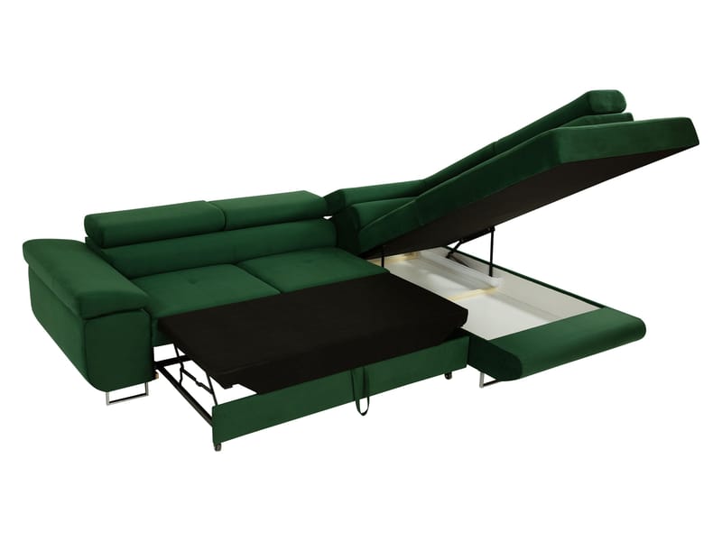 Gabina 4-istuttava vuodesohva šezlongilla - musta - Huonekalut - Sohva - Vuodesohva