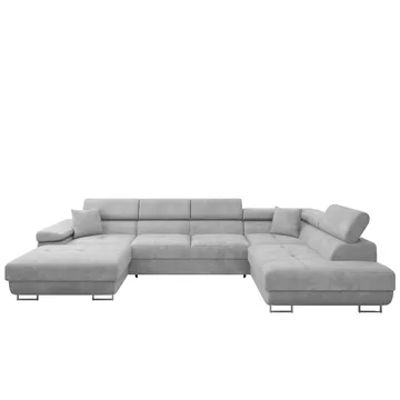 Gabina 5-istuttava U-muotoinen vuodesohva divaanilla ja šezlongilla