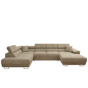 Gabina 5-istuttava U-muotoinen vuodesohva divaanilla ja šezlongilla