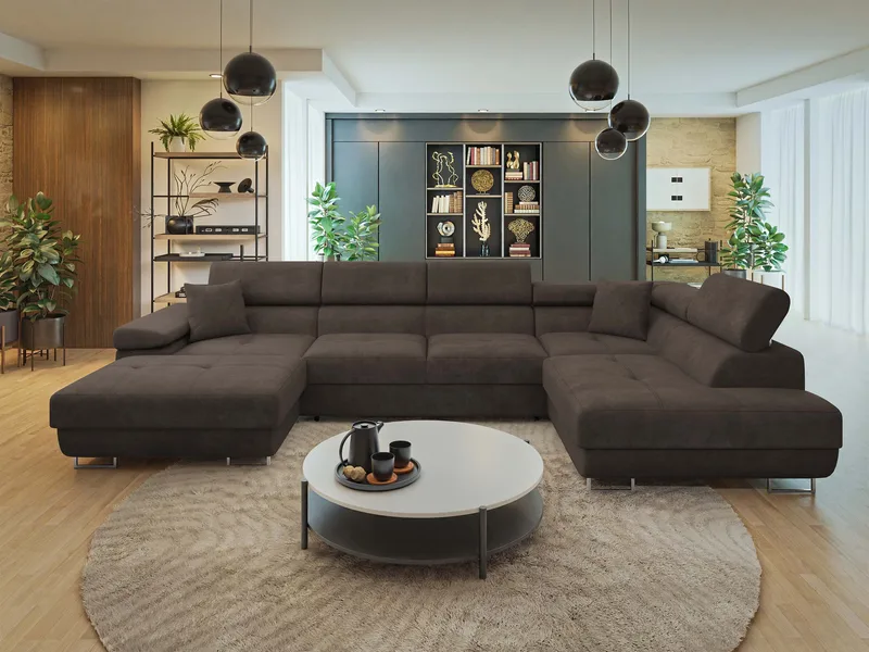 Gabina 5-istuttava U-muotoinen vuodesohva divaanilla ja šezlongilla - Lumo 40 - Huonekalut - Sohva - Vuodesohva