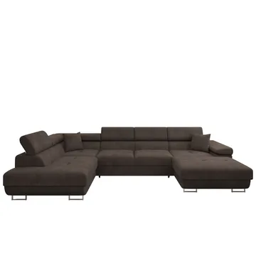 Gabina 5-istuttava U-muotoinen vuodesohva divaanilla ja šezlongilla