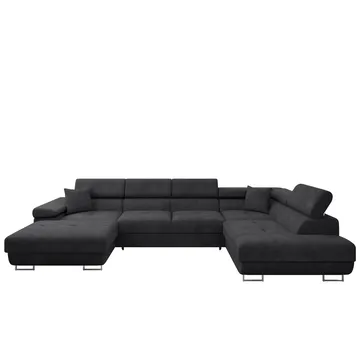 Gabina 5-istuttava U-muotoinen vuodesohva divaanilla ja šezlongilla