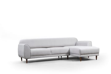 Gajanejos 5-istuttava oikeanpuoleinen l-muotoinen vuodesohva 87x237 cm kangasta - Beige - Huonekalut - Sohva - Vuodesohva