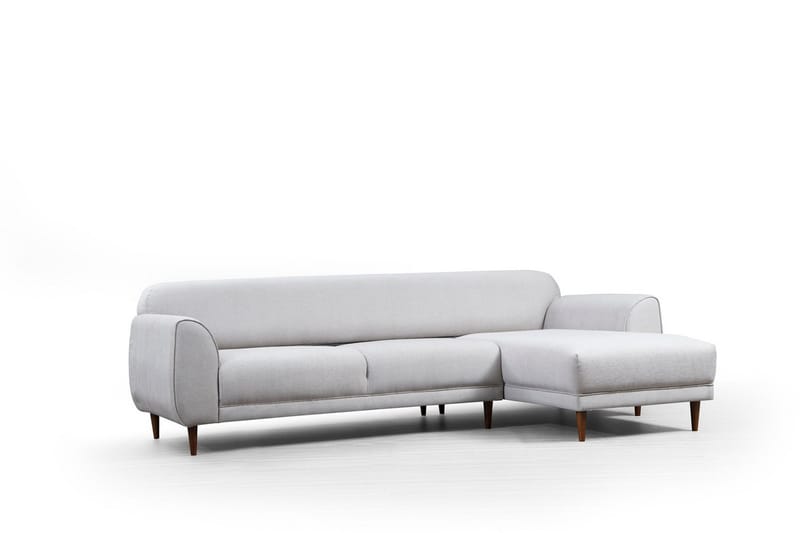 Gajanejos 5-istuttava oikeanpuoleinen l-muotoinen vuodesohva 87x237 cm kangasta - Beige - Huonekalut - Sohva - Vuodesohva