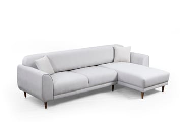 Gajanejos 5-istuttava oikeanpuoleinen l-muotoinen vuodesohva 87x237 cm kangasta - Beige - Huonekalut - Sohva - Vuodesohva