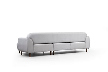 Gajanejos 5-istuttava oikeanpuoleinen l-muotoinen vuodesohva 87x237 cm kangasta - Beige - Huonekalut - Sohva - Vuodesohva