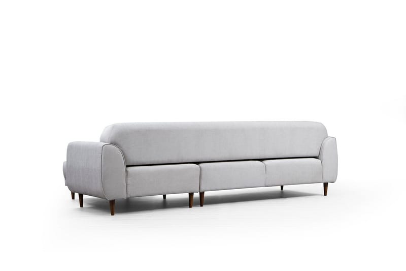 Gajanejos 5-istuttava oikeanpuoleinen l-muotoinen vuodesohva 87x237 cm kangasta - Beige - Huonekalut - Sohva - Vuodesohva