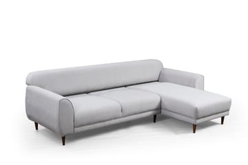 Gajanejos 5-istuttava oikeanpuoleinen l-muotoinen vuodesohva 87x237 cm kangasta - Beige - Huonekalut - Sohva - Vuodesohva