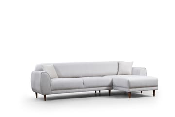 Gajanejos 5-istuttava oikeanpuoleinen l-muotoinen vuodesohva 87x237 cm kangasta - Beige - Huonekalut - Sohva - Vuodesohva