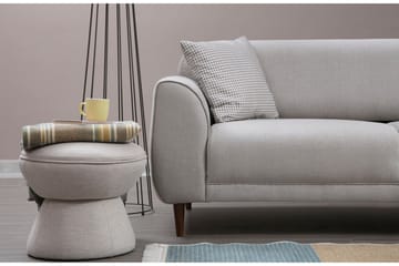 Gajanejos 5-istuttava oikeanpuoleinen l-muotoinen vuodesohva 87x237 cm kangasta - Beige - Huonekalut - Sohva - Vuodesohva