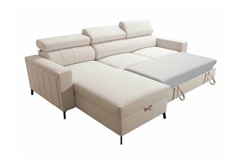 Galbally 3-sits Hörnbäddsoffa Beige Creme - Huonekalut - Sohva - Vuodesohva