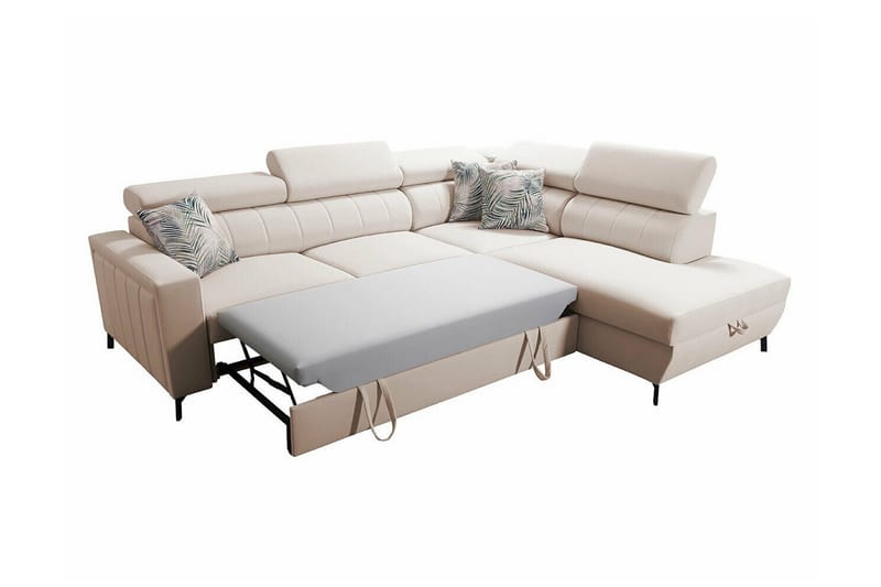 Galbally 3-sits Hörnbäddsoffa Dark brown - Huonekalut - Sohva - Vuodesohva