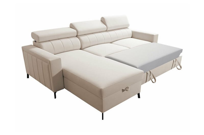 Galbally 3-sits Hörnbäddsoffa Light grey/Dark grey - Huonekalut - Sohva - Vuodesohva