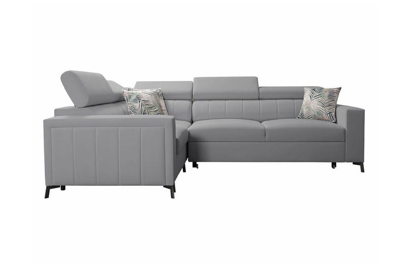 Galbally 3-sits Hörnbäddsoffa Ljusgrå - Huonekalut - Sohva - Vuodesohva