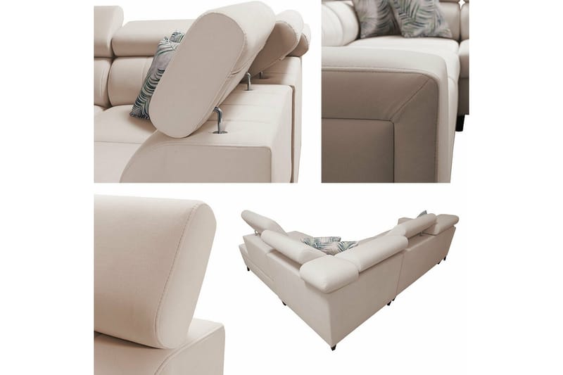 Galbally 3-sits Hörnbäddsoffa NO_BRAND Beige/Light beige - Huonekalut - Sohva - Vuodesohva