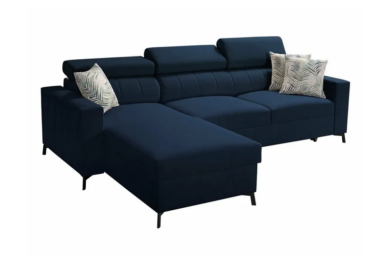Galbally 3-sits Hörnbäddsoffa NO_BRAND Dark blue - Huonekalut - Sohva - Vuodesohva