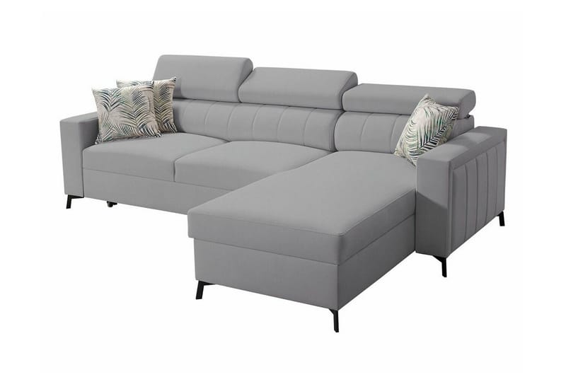 Galbally 3-sits Hörnbäddsoffa NO_BRAND Light grey/Dark grey - Huonekalut - Sohva - Vuodesohva