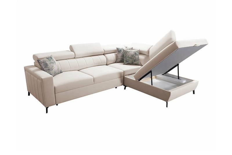 Galbally 3-sits Hörnbäddsoffa NO_BRAND Pink - Huonekalut - Sohva - Vuodesohva