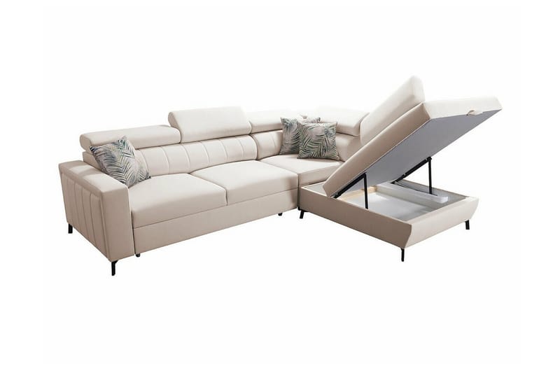 Galbally 3-sits Hörnbäddsoffa NO_BRAND Pink - Huonekalut - Sohva - Vuodesohva
