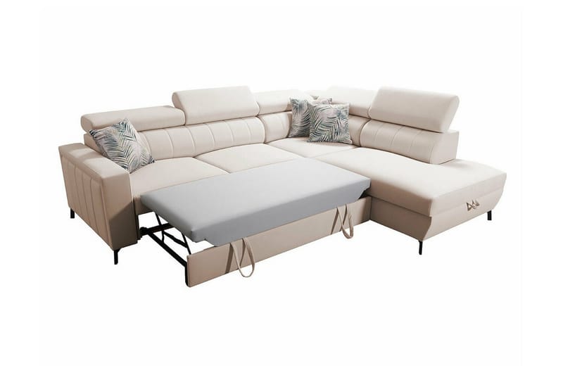 Galbally 3-sits Hörnbäddsoffa Pink - Huonekalut - Sohva - Vuodesohva