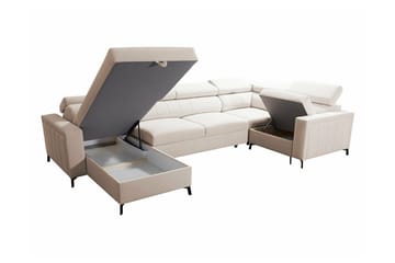 Galbally 4-sits Hörnbäddsoffa Dark blue - Huonekalut - Sohva - Vuodesohva