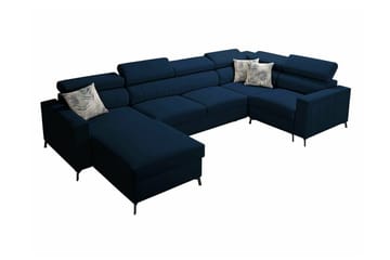 Galbally 4-sits Hörnbäddsoffa Dark blue - Huonekalut - Sohva - Vuodesohva