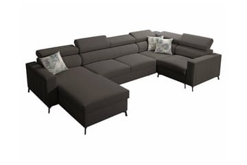 Galbally 4-sits Hörnbäddsoffa Dark grey - Huonekalut - Sohva - Vuodesohva