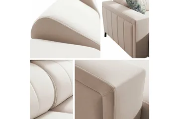 Galbally 4-sits Hörnbäddsoffa Dark grey - Huonekalut - Sohva - Vuodesohva