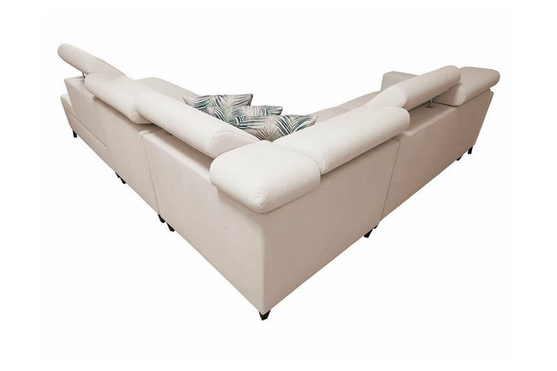 Galbally 4-sits Hörnbäddsoffa NO_BRAND beige - Huonekalut - Sohva - Vuodesohva