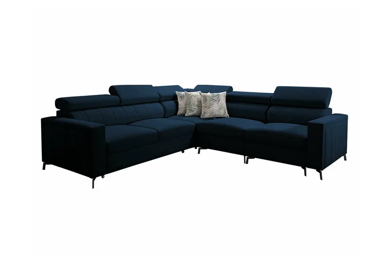 Galbally 4-sits Hörnbäddsoffa NO_BRAND Dark blue - Huonekalut - Sohva - Vuodesohva