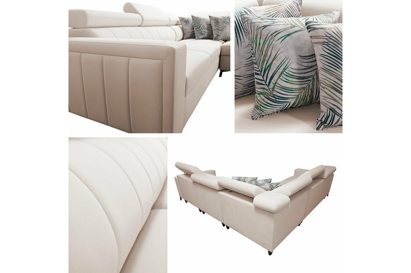 Galbally 4-sits Hörnbäddsoffa NO_BRAND Dark brown - Huonekalut - Sohva - Vuodesohva
