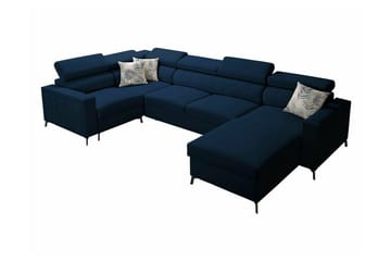 Galbally 5-sits Hörnbäddsoffa Dark blue - Huonekalut - Sohva - Vuodesohva