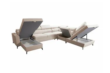 Galbally 5-sits Hörnbäddsoffa Dark blue - Huonekalut - Sohva - Vuodesohva