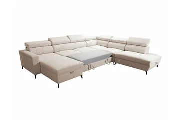 Galbally 5-sits Hörnbäddsoffa Dark blue - Huonekalut - Sohva - Vuodesohva